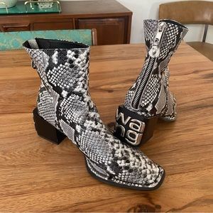 Alexander Wang Snake Skin Boots